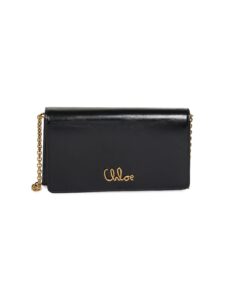 Image of sale on Iconic Logo Patent Leather Shoulder Bag