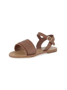 Image of sale on Little Girl’s & Girl’s Logo Leather Sandals