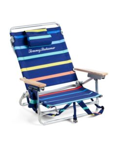 Image of sale on Colorful Striped Backpack Cooler Beach Chair