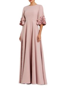 Image of sale on Evening Embellished Stretch-crepe Gown