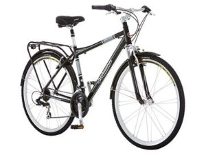 Image of sale on Schwinn Discover Hybrid Bike for Men and Women, 21-speed, 28-inch Wheels, 19-inch Overstep Frame