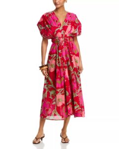 Image of sale on Leilani Floral Pleated Dress