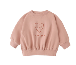 Image of sale on Heart Cotton Graphic Sweatshirt 0-24m