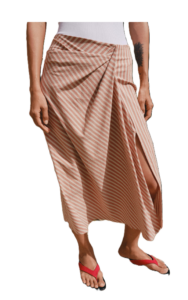 Image of sale on Zw Collection Draped Striped Skirt