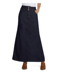 Image of sale on Pieced Denim Maxi Skirt