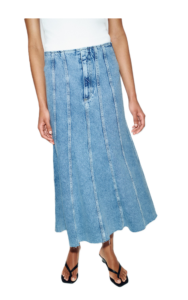 Image of sale on Z1975 Seamed Denim Midi Skirt