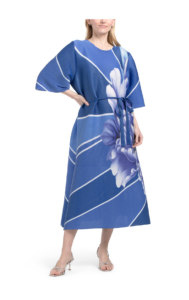 Image of sale on Crinkle Peony Midi Dress