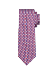 Image of sale on Men’s Geometric Chainlink Silk Tie