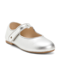 Image of sale on Leather Lady Jane Metallic Flats (toddler Little Kid Big Kid)