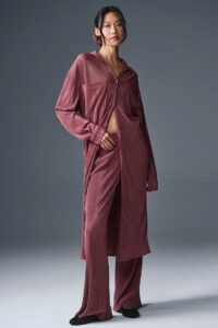 Image of sale on Micro Plisse Shirt Dress