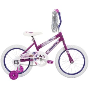 Image of sale on Huffy 16″ Sea Star Kids’ Bike, Fits Riders 42″ – 48″, Purple, Youth, Girls