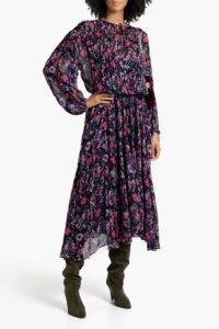 Image of sale on Saureli Printed Georgette Midi Dress