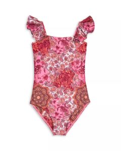 Image of sale on Girls’ Ruby One Piece Swimsuit – Little Kid, Big Kid