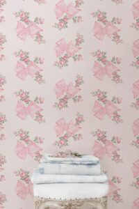 Image of sale on Rosa Beaux Pink Mint Standard Wallpaper