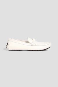 Image of sale on Monza Braid-trimmed Leather Loafers