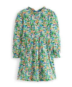Image of sale on Kids’ Floral Long Sleeve Cotton Jersey Dress