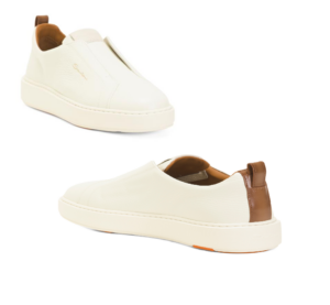 Image of sale on Leather Slip on Sneakers