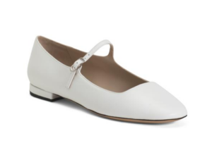 Image of sale on Leather Mary Jane Ballerina Flats