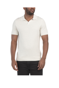 Image of sale on Pique Knit Johnny Collar Sweater Polo