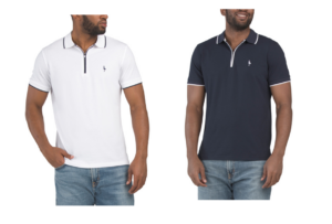 Image of sale on Quarter Zip Pique Polo