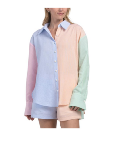 Image of sale on Color Block Stripe Shirt