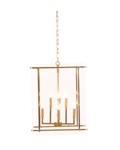 Image of sale on 19x19x24 Iron and Acrylic Kiran Chandelier