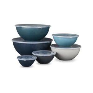 Image of sale on Thyme & Table 12-piece Nesting Mixing Bowl Set, Blue