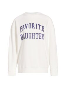 Image of sale on Collegiate Oversized Logo Cotton-blend Sweatshirt