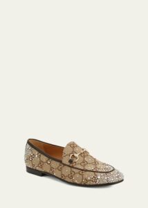 Image of sale on New Jordaan Gg Crystal Canvas Loafers