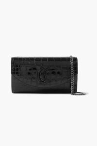 Image of sale on Loubi54 Croc-effect Leather Shoulder Bag