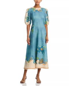 Image of sale on Luda Midi Linen Dress