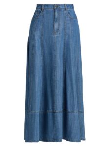Image of sale on Mathilde Denim Maxi Skirt
