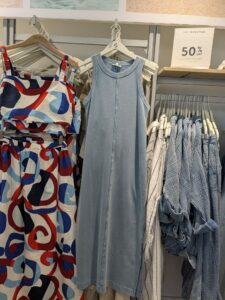Image of sale on Denim Washed Terrysoft Tank Midi Pocket Dress