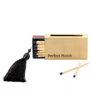 Image of sale on Engraved Brass Matchbox