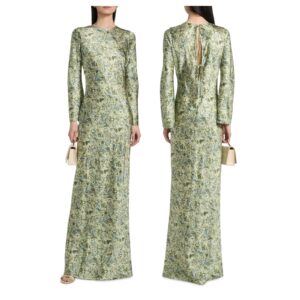 Image of sale on Gemma Floral Silk-blend Maxi Dress