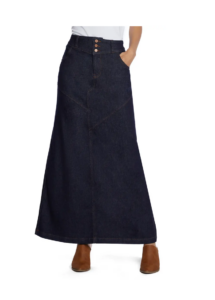 Image of sale on Pieced Denim Maxi Skirt