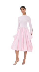Image of sale on Kenlie Long Sleeve Mock Neck Midi Dress