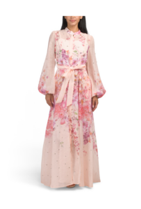Image of sale on Crystal Embellished Long Sleeve Maxi Dress
