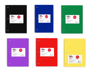 Image of sale on Subject Spiral Notebook College Ruled Black – Dealworthy™