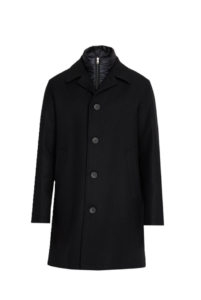 Image of sale on Men’s Wool-blend Coat W/ Removable Bib