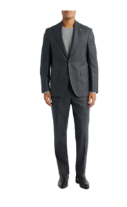 Image of sale on Montana Charcoal Grey Screen Weave Super 110s Wool Suit