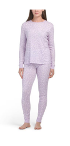 Image of sale on 2pc Sweet Pointelle Pajama Top and Pants Set