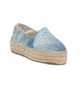 Image of sale on Distressed Woven Platform Espadrille Shoes