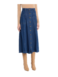 Image of sale on The Lila Denim Midi Skirt