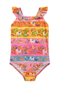 Image of sale on Kids’ Frill Strap One-piece Swimsuit Size 2-5