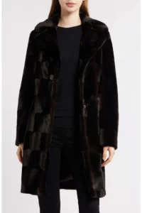 Image of sale on Reefer Faux Fur Longline Coat