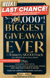 Image of sale on Win 50,000 of Artscroll