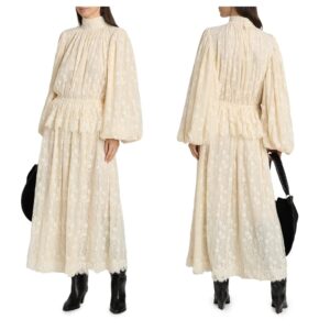 Image of sale on Outlander X Ronny Kobo Sereia Lace Maxi Dress
