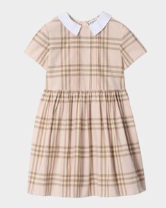 Image of sale on Girl’s Woven Check Cotton Dress, Size 3-14