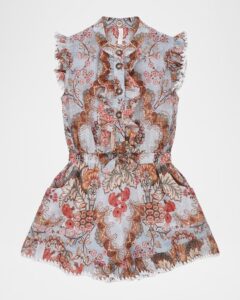 Image of sale on Girl’s Daylight Floral Frill Playsuit, Size 1-12